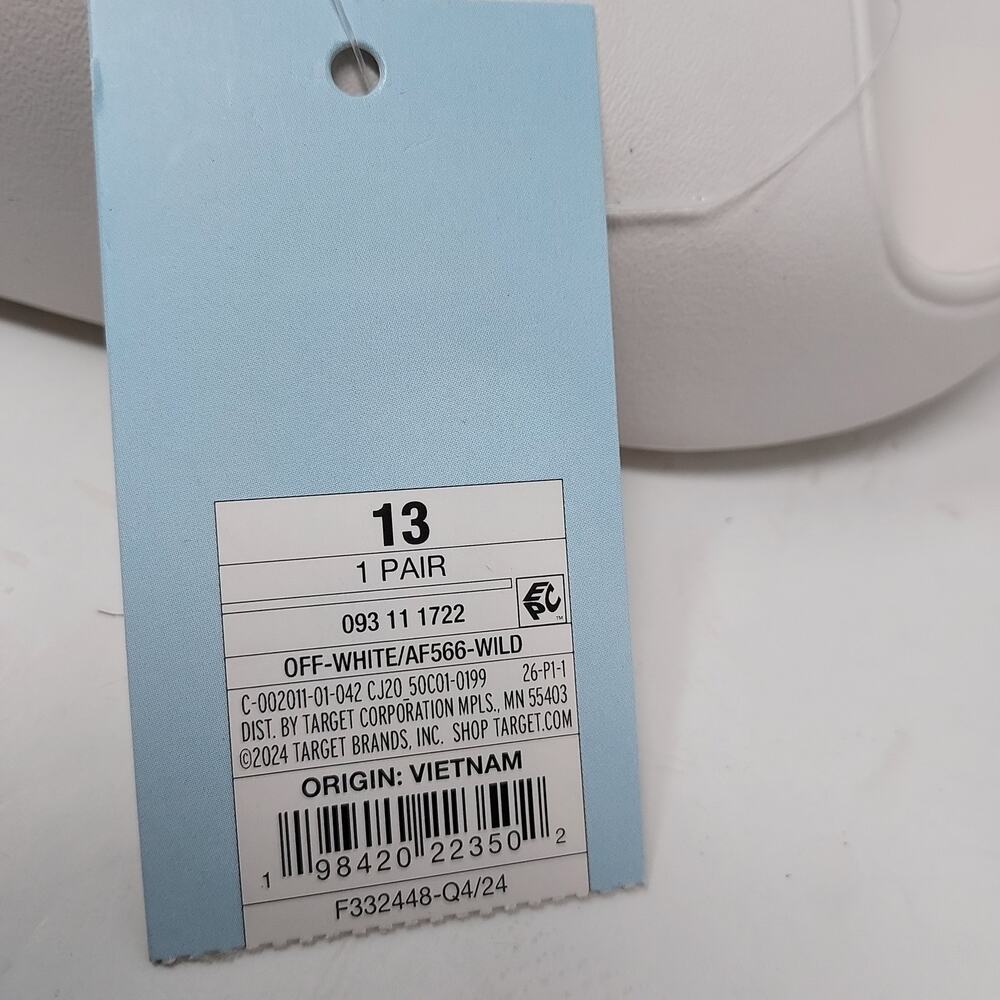 NEW Cat & Jack White Slides Size 13 - Picture 5 of 5